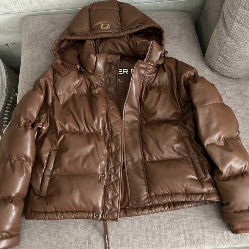 Aritzia Brown Puffer Jacket